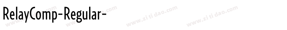 RelayComp-Regular字体转换