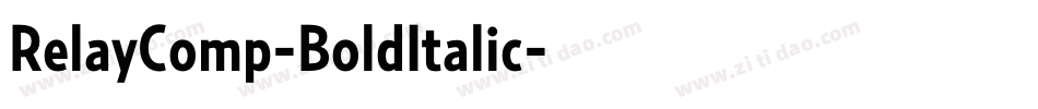 RelayComp-BoldItalic字体转换 RelayComp-BoldItalic字体转换