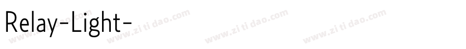 Relay-Light字体转换 Relay-Light字体转换