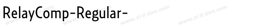 RelayComp-Regular字体转换