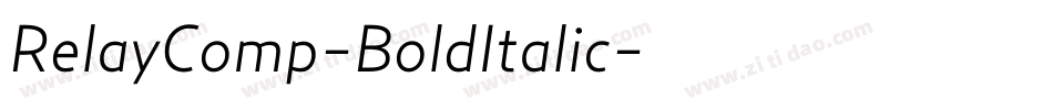 RelayComp-BoldItalic字体转换 RelayComp-BoldItalic字体转换