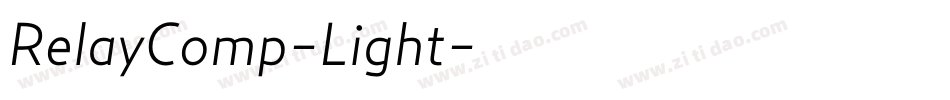 RelayComp-Light字体转换