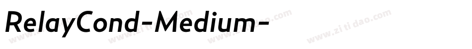 RelayCond-Medium字体转换