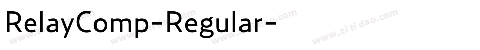 RelayComp-Regular字体转换