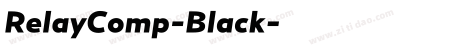 RelayComp-Black字体转换