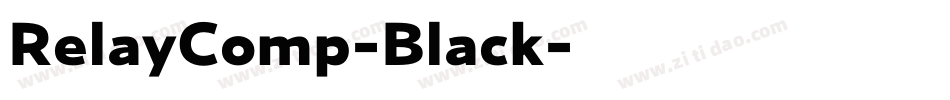 RelayComp-Black字体转换