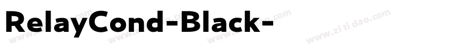 RelayCond-Black字体转换