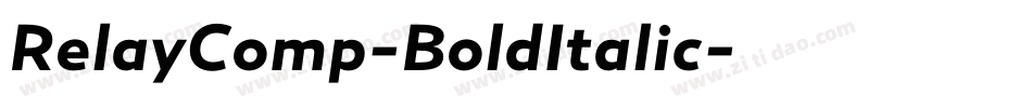 RelayComp-BoldItalic字体转换 RelayComp-BoldItalic字体转换
