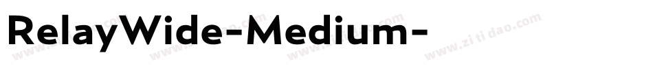 RelayWide-Medium字体转换