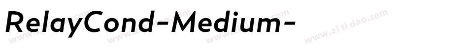 RelayCond-Medium字体转换