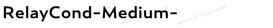 RelayCond-Medium字体转换
