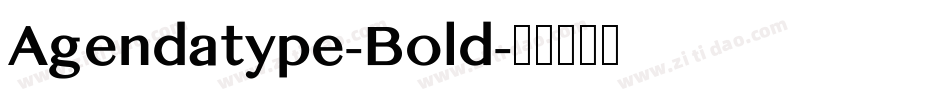 Agendatype-Bold字体转换