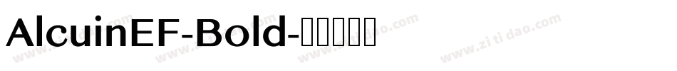 AlcuinEF-Bold字体转换