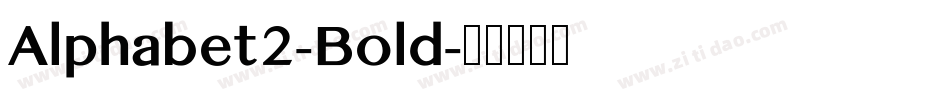 Alphabet2-Bold字体转换