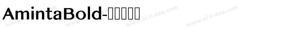 AmintaBold字体转换