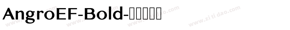 AngroEF-Bold字体转换