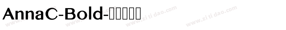 AnnaC-Bold字体转换