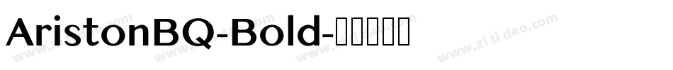 AristonBQ-Bold字体转换