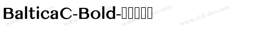 BalticaC-Bold字体转换
