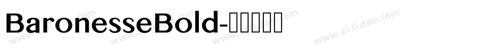 BaronesseBold字体转换