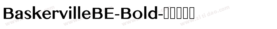 BaskervilleBE-Bold字体转换