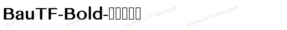 BauTF-Bold字体转换