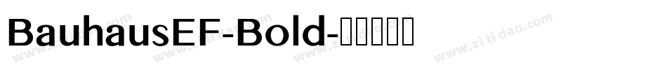 BauhausEF-Bold字体转换