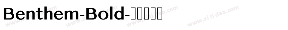 Benthem-Bold字体转换