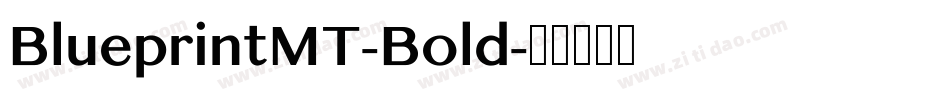BlueprintMT-Bold字体转换