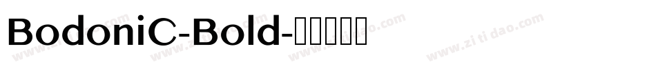 BodoniC-Bold字体转换