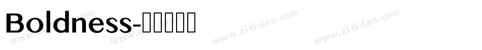 Boldness字体转换
