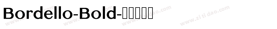 Bordello-Bold字体转换