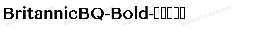 BritannicBQ-Bold字体转换