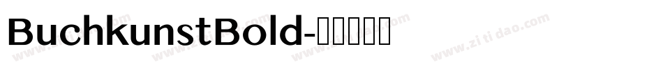 BuchkunstBold字体转换