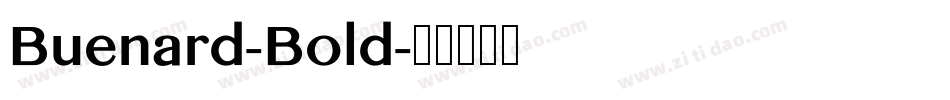 Buenard-Bold字体转换