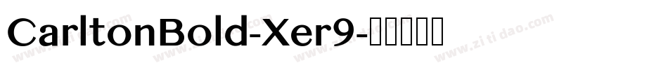 CarltonBold-Xer9字体转换