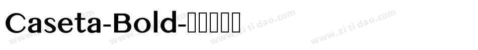 Caseta-Bold字体转换