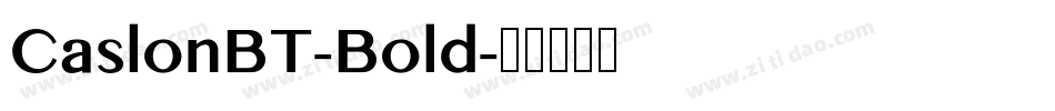 CaslonBT-Bold字体转换