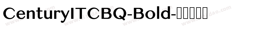 CenturyITCBQ-Bold字体转换
