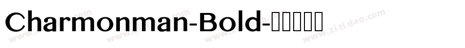 Charmonman-Bold字体转换