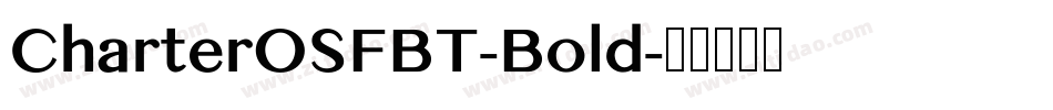 CharterOSFBT-Bold字体转换