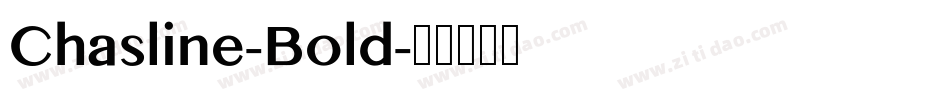 Chasline-Bold字体转换