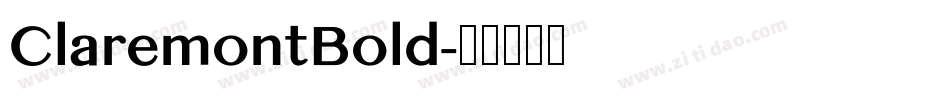 ClaremontBold字体转换