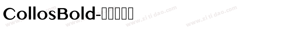 CollosBold字体转换