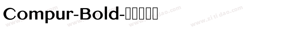 Compur-Bold字体转换