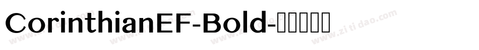 CorinthianEF-Bold字体转换