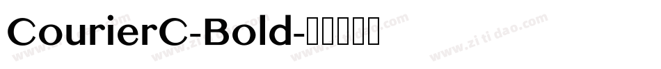 CourierC-Bold字体转换