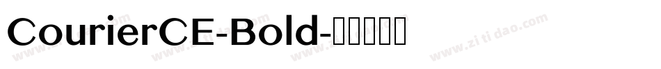 CourierCE-Bold字体转换
