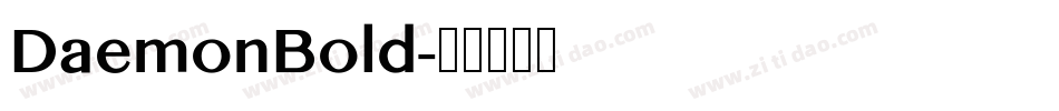 DaemonBold字体转换
