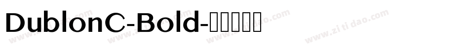 DublonC-Bold字体转换